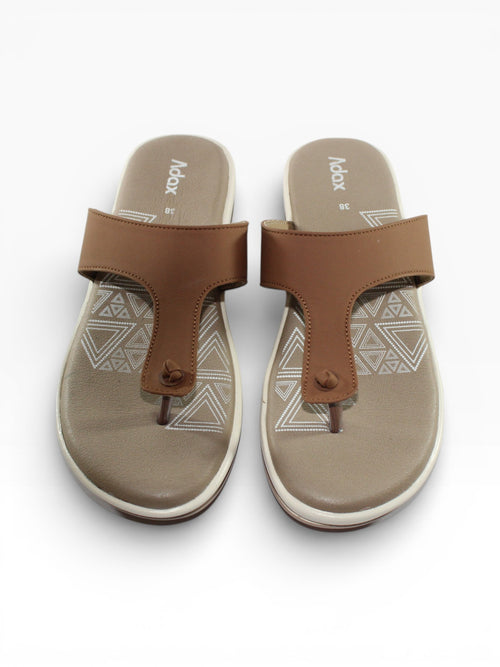 "Aztec Sahara" Toe-Post Sandal – Tan