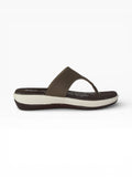 "Aztec Earth" Toe-Post Sandal – Brown