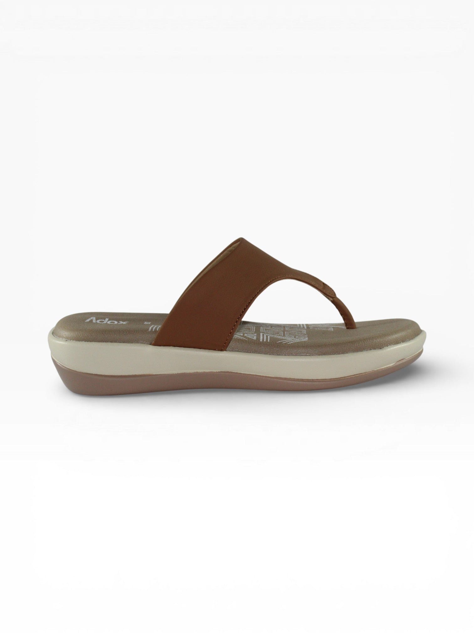 Aztec Dune" Toe-Post Sandal – Tan