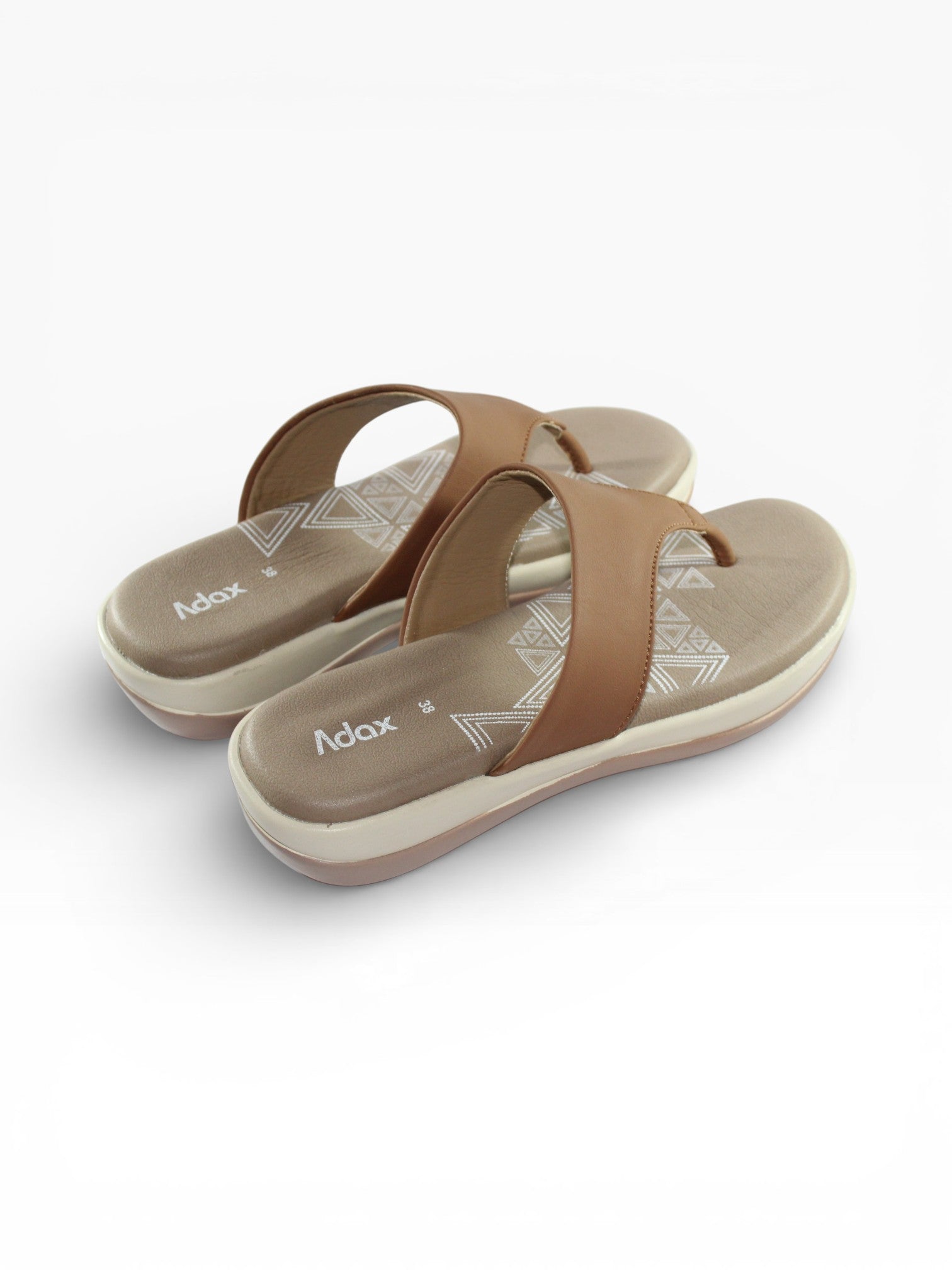 Aztec Dune" Toe-Post Sandal – Tan