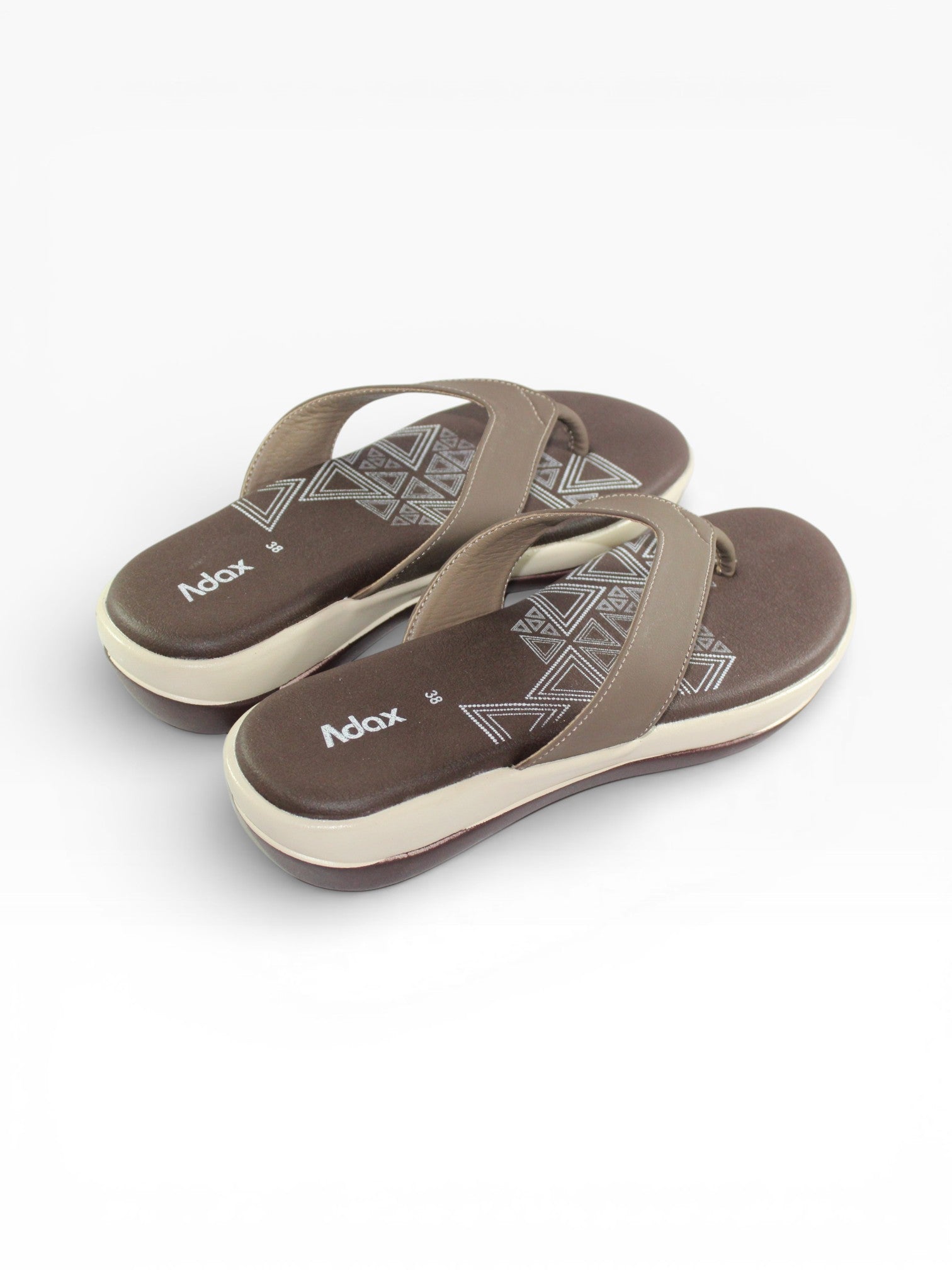 "Aztec Terra" Toe-Post Sandal – Brown