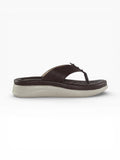 "Dark Cherry Stud" Toe-Post Platform Sandal – Dark Cherry