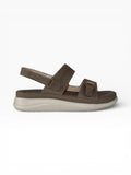 "Khaki Sport" Double-Strap Back-Strap Sandal – Cheddar Brown