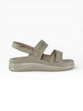 "Ivory Drift" Double-Strap Back-Strap Sandal – Cream