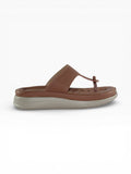"Dune Scale" Toe-Post Sandal – Champagne