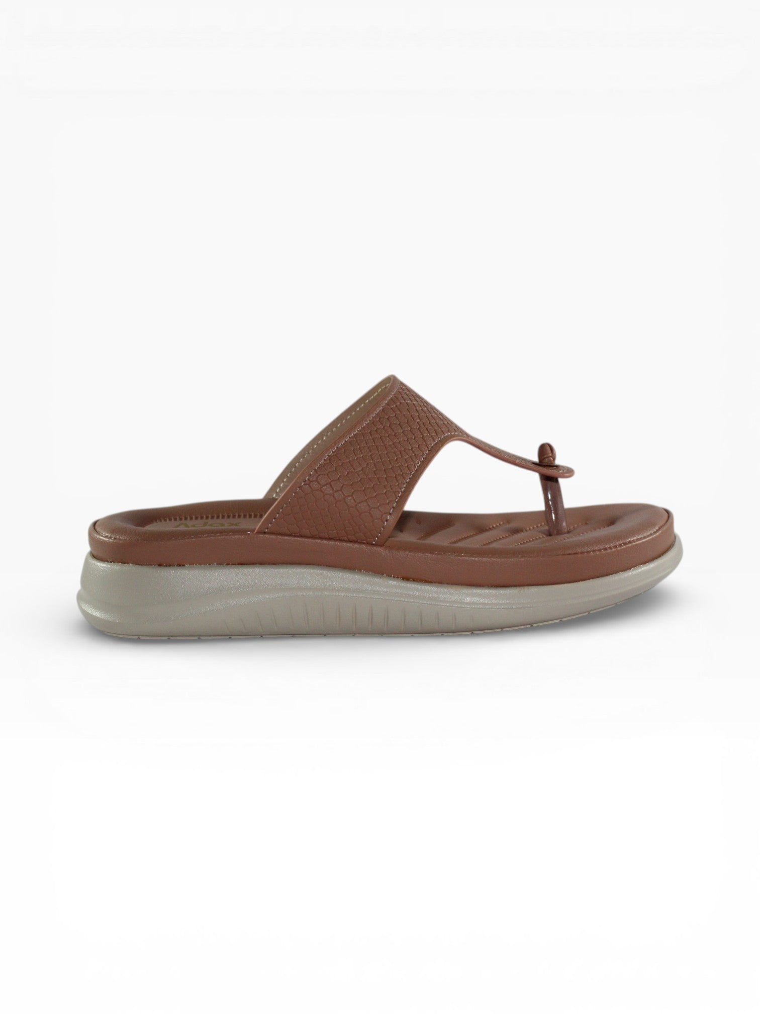"Dune Scale" Toe-Post Sandal – Champagne